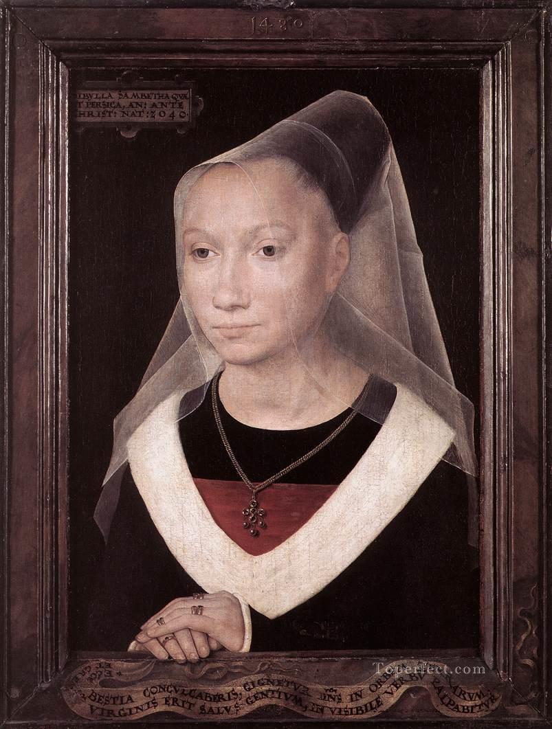 Portrait of a Young Woman 1480 Netherlandish Hans Memling Oil Paintings